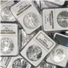 Image 1 : Lot of (10) MS 69 US SIlver Eagles NGC, PCGS, IGA