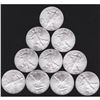 Image 1 : Lot of 10 Silver Eagles- Bullion