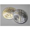 Image 1 : Lot of (2) Silver Eagles Random Years