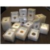 Image 1 : Lot of 100 Slabbed MS 60 & Proof - Coins
