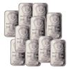 (10) 1 oz. Morgan Design Silver Bars -