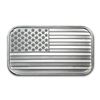1 oz American Flag Silver Bar -.999 Pure