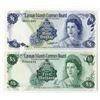 Image 1 : Cayman Islands Currency Board. 1971-1985. Pair of Issued Notes.