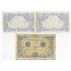 Image 2 : Banque de France. 1912-1916. Trio of Issued Notes.