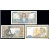 Image 2 : Banque de France. 1940-45. Trio of Issued Banknotes.