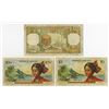 Image 1 : Institut d'Emission des Departememts d'Outre-Mer. 1963-1964. Trio of Issued Notes.