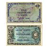 Image 1 : Allierte Milit_rbeh_rde. 1944-1948. Pair of Military Issue Notes.