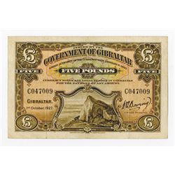 Government of Gibraltar, 1927 Ordinance, Regular Banknote Issue.