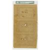 Image 2 : Republique d'Haiti, 1827 First Issue, 10 Gourdes Uncut Sheet of 3 Notes.