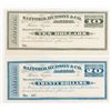 Image 1 : Safford, Hudson & Co. Arizona Territory Scrip Note Pair.