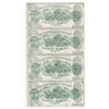 Image 2 : State of Louisiana, 1863 Uncut Sheet of 4 Notes.