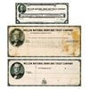 Image 1 : Mellon National Bank and Trust Co., ca.1920's Proof Check and Traveler's Check Trio.