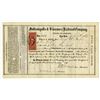 Image 1 : Indianapolis & Vincennes Railroad Co. 1869 Stock Certificate Signed by General Ambrose E Burnside as