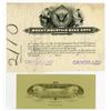 Image 1 : Rocky Mountain Bank Note Co. Proof Stock Certificate and Advertising Blotter.
