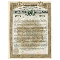 Colorado Fuel Co., 1889 Specimen Bond