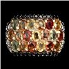 Image 1 : Natural Fancy Colors Sapphire Black Spinel Ring