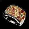 Image 2 : Natural Fancy Colors Sapphire Black Spinel Ring