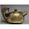 Image 7 : Antique Fengshui Brass  Dragon Turtle Tortoise Wine Pot