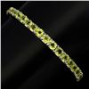 Image 1 : Natural  Round 5mm Top Rich Green Peridot Bangle