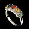 Image 2 : Natural Fancy Color Sapphire Ring