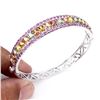 Image 2 : Natural Top Fancy Colors Sapphire & Ruby Bangle