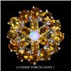 Image 1 : Natural Opal & Yellow Citrine Ring