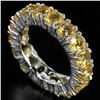 Image 1 : NATURAL AAA ORANGISH YELLOW CITRINE Ring