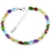 Image 1 : Natutal AMETHYST TOPAZ GARNET CITRINE PERIDOT Bracelet