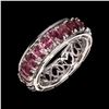 Image 1 : Natural Top Rich Pink Tourmaline Ring