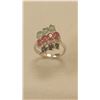 Image 2 : Gorgeous 8.75 ct Blue Sapphire, Ruby and Emerald Ring.