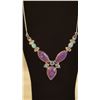 Image 2 : BEAUTIFUL ARIZONA LAVENDER TURQUOISE COPPER  NECKLACE.