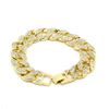 Image 1 : HUGE 35 GRAM 14 KT GOLD PLATED LINK BRACELET