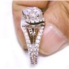 Image 4 : DAZZLING 3 CT CENTER STONE DIAMOND RING