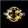 Image 1 : Natural Top Rich Yellow Citrine Ring