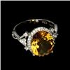 Image 3 : Natural Top Rich Yellow Citrine Ring
