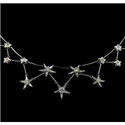 3.00 ctw Diamond Necklace - 18KT White Gold