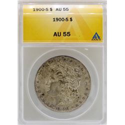 1900-S $1 Morgan Silver Dollar Coin ANACS AU55