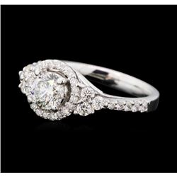 1.37 ctw Diamond Ring - 14KT White Gold