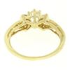 Image 3 : 14k Yellow Gold Petite 0.42 ctw Round Diamond Engagement Ring w/ Channel Accents