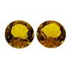 Image 1 : 12.04 ctw.Natural Round Cut Citrine Quartz Parcel of Two