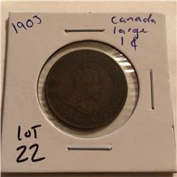 1903 Canada Large 1 Cent Nice Early Coin