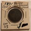 Image 1 : Rare 1871 Prince Edward Island Large Cent