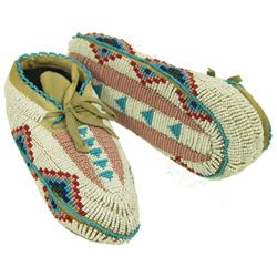 Plains Beaded Child's Moccasins