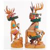 Image 4 : 2 Hopi Kachina Carvings