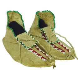 Comanche Beaded Child's Moccasins