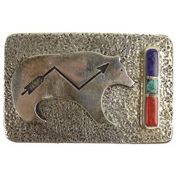 Zuni Belt Buckle - "LJH"