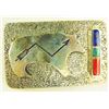 Image 2 : Zuni Belt Buckle - "LJH"