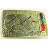 Image 3 : Zuni Belt Buckle - "LJH"