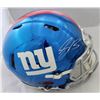 Image 1 : SAQUON BARKLEY SIGNED NY GIANTS CHROME SPPED AUTHENTIC HELMET (STEINER COA)
