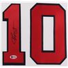 Image 2 : Chipper Jones Signed Atlanta Braves 35x43 Custom Framed Jersey (Beckett COA)
